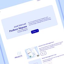 My course project: my own portfolio . UX / UI, Pengembangan Web, Pengembangan Tanpa Kode, Dan Desain Produk Digital proyek oleh José Manuel Pacheco Mayans - 02.16.2023