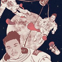 De La Soul in Space!. Un projet de Illustration traditionnelle, Illustration numérique et Illustration éditoriale de Darren Riley - 14.02.2023