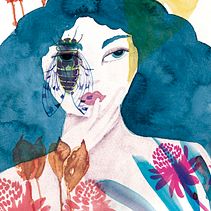 Meu projeto do curso: Retrato ilustrado em aquarela. Traditional illustration, Fine Arts, Painting, Drawing, Watercolor Painting, Portrait Drawing, and Artistic Drawing project by Sandra Quinto - 03.10.2023