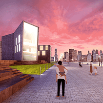 My project for course: Expressive Exteriors ArchViz . % Ahmed AbdElnaby tarafından hazırlanan Mimarlık, Pe, zaj Mimarisi, Dijital Mimarlık, Ve ArchVIZ projesi - 03.13.2023