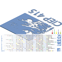 Calendário. Projekt z dziedziny Grafika ed, torska, Projektowanie graficzne, Ilustracja w, dawnicza, Projektowanie c i frowe użytkownika Gabriel Ferreira - 20.12.2012