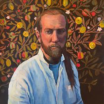 Portrait of a man. Painting, Acr, and lic Painting project by Åsa Brozén - 03.10.2023