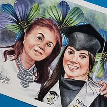 Retrato en acuarela a partir de una fotografía. Traditional illustration, Watercolor Painting, and Portrait Drawing project by Diana Agudelo - 06.12.2023