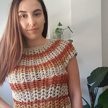 Meu projeto do curso: Técnicas de crochê para criar roupas coloridas. Fashion Design, Fiber Arts, DIY, Crochet, and Textile Design project by Inês Oliveira - 06.13.2023