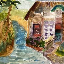 Jeanie Hébert paints. Un projet de Informatique , et Aquarelle de Jeanie Hebert-Brown - 18.06.2023