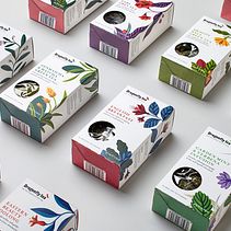Dragonfly tea. Traditional illustration, Design, Packaging, Br, ing, Identit, Botanical Illustration, and Graphic Design project by Tatiana Boyko - 06.27.2023
