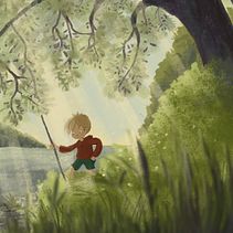 Strolling along the river . Un projet de Illustration traditionnelle et Illustration numérique de Peter Hofmann - 27.06.2023