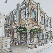 My project for course: Expressive Architectural Sketching with Colored Markers . % Maria Mazariegos tarafından hazırlanan Eskiz çizimi, Çizim, Mimari İllüstras, on, Eskiz defteri, Mürekkep İllüstras, Ve onu projesi - 07.11.2023