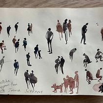 My project for course: Urban Sketching: Capture Your City in Motion Ein Projekt aus dem Bereich Traditionelle Illustration, Skizzenentwurf, Zeichnung, Aquarellmalerei, Architektonische Illustration und Sketchbook von gail_28 - 21.07.2023