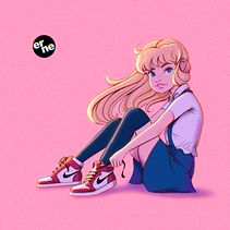 Mi proyecto del curso: Retrato de personajes estilo cartoon con Procreate. Un projet de Conception de personnages, Illustration numérique, Dessin numérique , et Peinture numérique de Erne Guevara - 28.07.2023