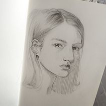 Proyecto del curso: Sketchbook de retrato explora el rostro humano. Esboçado, Desenho, Desenho de retrato, Desenho artístico, e Sketchbook projeto de Catalina Martínez Fuentes - 29.07.2023