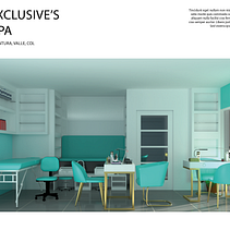 Nail Spa . Design, Arhitectură, Ilustrație arhitecturală, 3D, Arhitectură de interior, Design interior și Decorațiuni interioare de Davis Javier Vanegas López - 06.04.2023