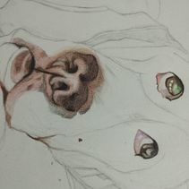  Retratos de mi Lupe hermosa en Lápices de Colores Ein Projekt aus dem Bereich Traditionelle Illustration, Naturalistische Illustration und Porträtzeichnung von Olga Lucía Ramírez Restrepo - 24.08.2023