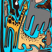 Savana Poster. Un projet de Conception d'affiches, Illustration traditionnelle et Illustration numérique de Federica Massini - 07.09.2023