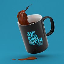 Taza de cafe derramandose. Motion Graphics, e Animação projeto de manuel iglesia - 14.09.2022