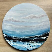 Paisajes. Een project van  Beeldende kunst, L, scaping, Schilderij,  Creativiteit,  Acr y lschilderij van Alba Chaparro - 22.09.2023