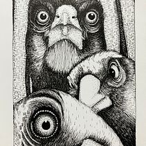 My project for course: Realistic Illustration of Birds with Imaginative Elements. Pencil Drawing, Drawing, Ink Illustration, and Naturalistic Illustration project by Wendy Annal - 09.23.2023