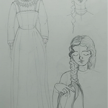 Mi proyecto del curso: Dibujo de personajes desde cero: retrata rostros y figuras. Un proyecto de Ilustración tradicional, Diseño de personajes, Dibujo a lápiz y Dibujo de Catalina - 19.09.2023