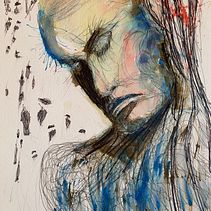 My project for course: Experimental Portraiture with Ink, Tea and Alcohol Ein Projekt aus dem Bereich Bildende Künste, Malerei, Zeichnung und Illustration mit Tinte von Wayne Strong - 08.10.2023