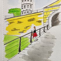 First Sketches/Water Colors. Un proyecto de Pintura a la acuarela y Bocetado de feena - 25.09.2023