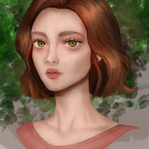 Meu projeto do curso: Retrato digital no Photoshop com um toque de fantasia. Un projet de Illustration traditionnelle, Dessin, Illustration numérique, Dessin de portrait, Dessin numérique , et Peinture numérique de Simoni Roque - 09.12.2019