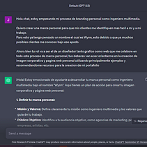 Mi proyecto del curso: Usar Chat GPT En mi dia a dia como ingeniero multimedia. Projekt z dziedziny Doradztwo kreat, wne, Zarządzanie projektowaniem, Zarządzanie, Produkt, wność, Business i Sztuczna Inteligencja użytkownika Juan david Naranjo martinez - 20.10.2023