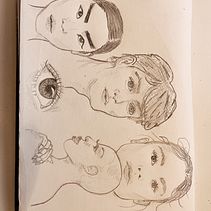 My project for course: Portrait Sketchbooking: Explore the Human Face. Sketching, Drawing, Portrait Drawing, Artistic Drawing, and Sketchbook project by Jo Bayliss - 10.23.2023