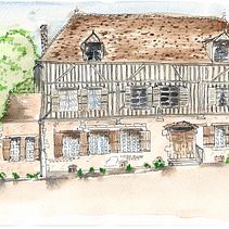 Le Pavillon des Luxembourg . % Cathy Dorey tarafından hazırlanan Eskiz defteri, Mimari İllüstras, Ve on projesi - 12.10.2022