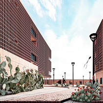 Residencia estudiantil de usos mixtos para la Faculdad de Medicina U. A. de C. en Torreón, Coahuila. Architecture project by Iris Arciniega - 11.12.2023