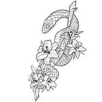 Mi proyecto del curso: Ilustración de tatuajes blackwork. Un proyecto de Ilustración tradicional, Dibujo, Ilustración digital, Diseño de tatuajes y Dibujo digital de Iván Carte Alvarado - 15.11.2023