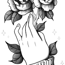 Re diseño tatuaje de flor para cliente . % Luciano Guerrero Jeria tarafından hazırlanan Tasarım, Ve Dövme Tasarımı projesi - 02.20.2021