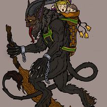 Krampus Coloring. Un progetto di Pittura digitale di Casey Bowker - 28.12.2023