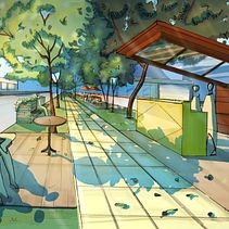 Mi proyecto del curso: Ilustración arquitectónica: da vida a tus diseños. Un progetto di Illustrazione tradizionale, Architettura, Disegno, Architettura digitale, Illustrazione architettonica e Progettazione dello spazio di Darmy Riveros - 07.01.2023