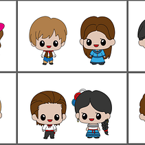 Mi proyecto del curso: Diseño de personajes estilo kawaii. Design, Traditional illustration, Character Design, Vector Illustration, and Manga project by Hugo Hernández Llop - 08.22.2023