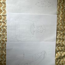 Meu projeto do curso: Ilustração de moda com técnicas mistas. Ilustração tradicional, Colagem, Design de moda, e Desenho de moda projeto de Jéssica Lima - 19.01.2024