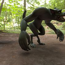 Rigged Dogman Character. Un projet de Jeux vidéo de Lee Murray - 24.01.2024