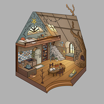 Meu projeto do curso: Desenvolvimento visual: ilustre cenas imaginárias. Un projet de Dessin, Illustration numérique, Art conceptuel , et Dessin numérique de Clara Monteiro - 13.02.2024