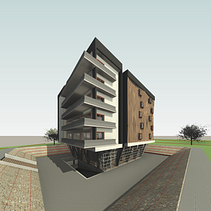 Proyecto del curso: Modelado de edificios paramétricos con Revit. Un proyecto de 3D, Arquitectura, Arquitectura interior, Modelado 3D, Arquitectura digital, Visualización arquitectónica y Diseño de Camilo Stüber Portillo - 26.02.2024
