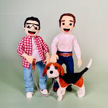 Wedding Gift Project | Stop-Motion Puppets . % Bibiana Gimenez tarafından hazırlanan Durdurma Hareketi, Ve Karakter Tasarımı projesi - 02.22.2024