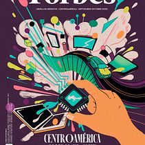 Portada para Forbes Centro América Ein Projekt aus dem Bereich Digitale Illustration und Verlagsdesign von Daniel Castiñeiras - 01.09.2023