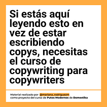 Mi proyecto del curso: Copywriting para copywriters Ein Projekt aus dem Bereich Werbung, Cop, writing, Stor, telling und Kommunikation von Mariana Rodríguez - 02.04.2024