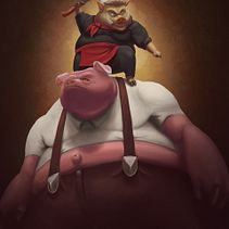 Gula. Un proyecto de Pintura digital, Ilustración digital y Diseño de personajes de Isadora Barbosa Pereira - 04.05.2024