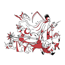 My project for course: Character Exploration for Expressive Illustration . Ilustrasi tradisional, Desain Karakter, Menggambar & Ilustrasi Digital proyek oleh Valentyna Pyroh - 12.23.2023