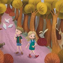 Meu projeto do curso: Histórias infantis ilustradas: personagens e cenários. Projekt z dziedziny Trad, c, jna ilustracja, Projektowanie postaci,  R, sunek, Ilustracja c, frowa, Ilustracje dla dzieci, Narracja i Książka obrazkowa użytkownika Larissa Galastri - 08.07.2024