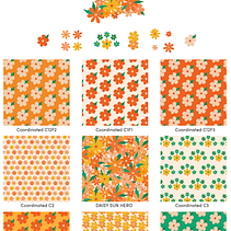 Mon projet du cours : Les bases de la création de motifs. Un progetto di Design, Illustrazione tradizionale, Graphic design e Pattern design di Axelle AVON POIX - 29.07.2024