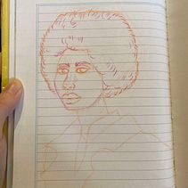 Mi proyecto del curso: Dibujo de retratos llamativos con lápices de colores. Drawing, Portrait Drawing, Sketchbook, and Colored Pencil Drawing project by Majo Coletes - 08.03.2024