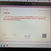 MI CERTIFICADO DEL CURSO . Un projet de Design d'intérieur de Elena Ibáñez - 04.08.2024