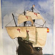 Mi proyecto del curso: Pintura en acuarela de paisajes marinos Ein Projekt aus dem Bereich Malerei, Aquarellmalerei und Naturalistische Illustration von Nicolas Stockar Rodriguez - 05.08.2024