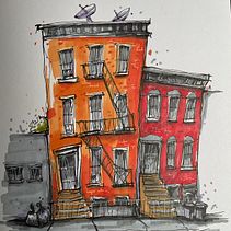 My project for course: Expressive Architectural Sketching with Colored Markers . Membuat sketsa, Menggambar, Ilustrasi Arsitektur, Buku sketsa & Ilustrasi Tinta proyek oleh Alex Myer - 07.30.2024