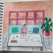 My project for course: Exploratory Sketchbook: Find Your Drawing Style. Sketching, Creativit, Drawing, Traditional illustration, Watercolor Painting, Gouache Painting, and Sketchbook project by Stella Georgaki - 09.02.2024